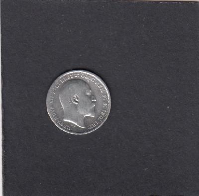 Beschrijving: 3 Pence EDWARD VII